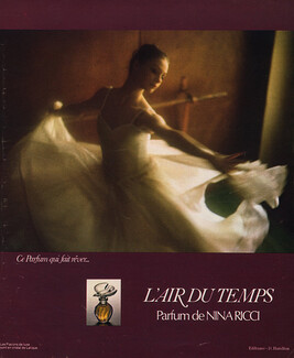Nina Ricci (Perfumes) 1976 L'Air du Temps, Hamilton, Ballet