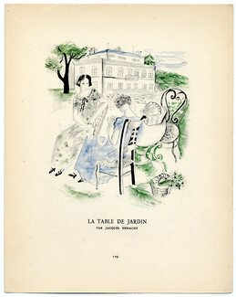 La Table de Jardin, 1923 - Jacques Demachy. La Gazette du Bon Ton, n°3