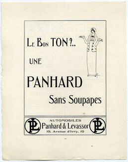 Panhard & Levassor 1913 Georges Lepape, Gazette du Bon Ton