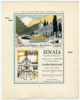 Hotel Victoria & Hotel Sinaïa 1920s Marcel Fromenti
