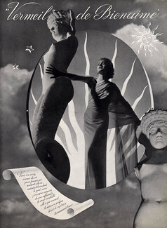 Bienaimé (Perfumes) 1937 Vermeil Mermaid Classical Antiquity
