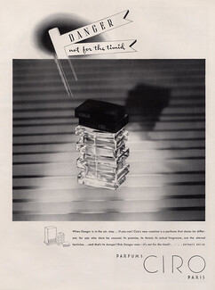 Ciro (Perfumes) 1938 Danger