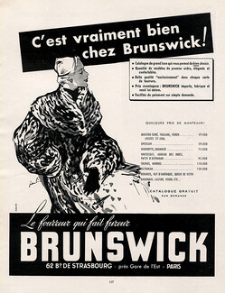 Fourrures Brunswick (Furs) 1951 Maurice Paulin, Fur Coat