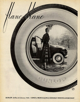 Dunlop 1952 Flanc blanc, Whitewall tires