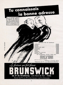 Fourrures Brunswick 1953 Maurice Paulin, Fur Coat