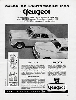 Peugeot 1958 Model 403 & 203