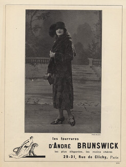 André Brunswick (Fur clothing) 1924 Photo Manuel