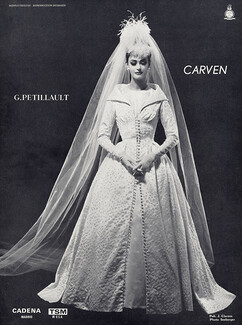 Carven 1961 Wedding Dress, Photo Seeberger, Fashion Photography, Pétillault