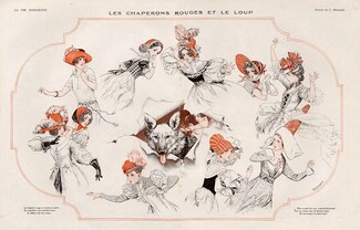 Hérouard 1922 ''Les Chaperons Rouges et le Loup'' Little Red Riding Hood