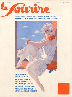 Fabius Lorenzi 1933 Attractive Girl, Rose
