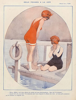 Louis Vallet 1916 Bathing Beauty