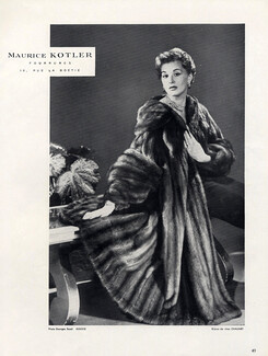Maurice Kotler (Fur clothing) 1950 Photo Georges Saad
