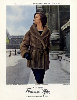 Fourrures Max (Fur clothing) 1963 Photo Virginia Thoren