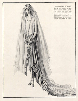 Jean Patou 1926 Porter Woodruff, Wedding Dress, Mlle de Lubersac marries the Count Aymard de Nicolaÿ