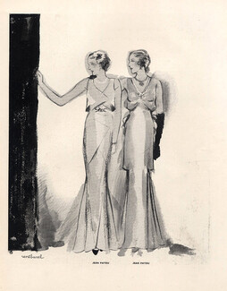 Jean Patou 1931 Renéburel Evening Gown