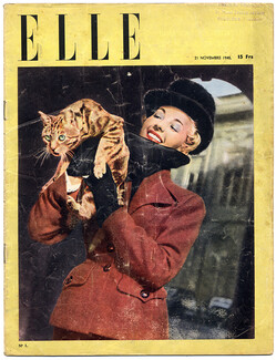 ELLE N°1 du 21 Novembre 1945 Schiaparelli, Colette, Bérard, Bosc, 24 pages