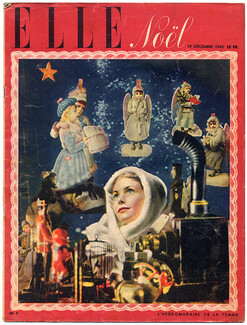 ELLE N°5 du 19 Décembre 1945 (Noel) Gruau, Colette, 24 pages