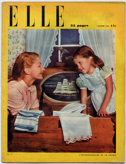 ELLE (Belgique) N°11 du 7 Février 1946 Fragonard