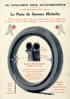 Michelin 1914 - 99ème tableau ''Le pneu de secours Michelin''