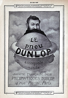 Dunlop 1905 ''Le pneu Dunlop a conquis le monde''