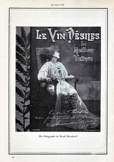 Vin Désiles 1905 Sarah Bernhardt, Kate Pragnell