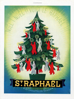 Saint-Raphaël 1939 Phili, Noël, Christmas tree