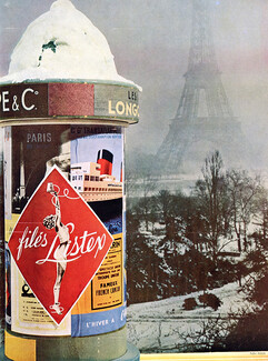 Filés Lastex (Lingerie) 1951 Eiffel Tower