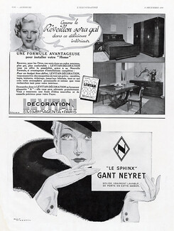 Neyret (Gloves) & Lévitan 1936 Le Sphinx, René Vincent