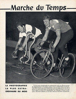 Track 1950 Von Buren & Siegenthaler, track bikes accident