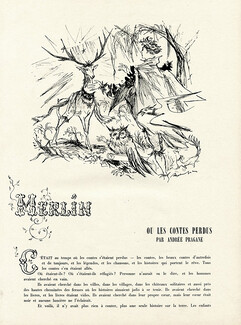 Merlin ou les contes perdus, 1950 - Jean Reschofsky, Texte par Andrée Pragane, 8 pages