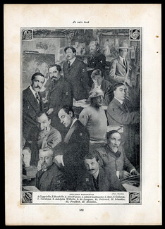 Chez les Humoristes 1910 Cappiello, Sem, Faivre, Poulbot, Steinlen, de Losques...