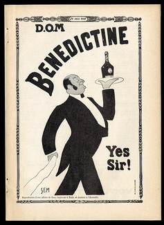 Bénédictine 1908 ''Yes, Sir'', SEM (poster made for Australia)