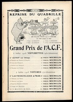 Michelin 1908 ''Reprise du quadrille'' O'Galop, Bibendum