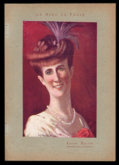 Leonetto Cappiello 1909 Louise Balthy portrait
