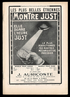 Auricoste (Watches) 1909 Montre Just