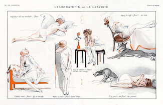 René Préjelan 1919 ''Lysistratette ou la Gréviste'' Babydoll Lingerie