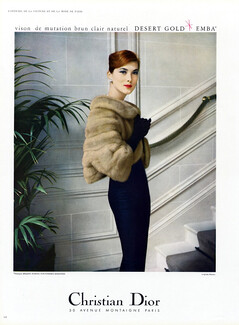 Christian Dior (Fur Clothing) 1957 Photo Virginia Thoren
