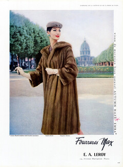 Fourrures Max (Fur clothing) 1957 Photo Virginia Thoren
