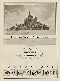 Gala Peter (Chocolates) 1936 Mont Saint-Michel, Kohler & Nestlé