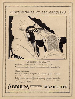 Abdulla (Tobacco smoking) 1927 ''Le Bolide Roulant'', Fish