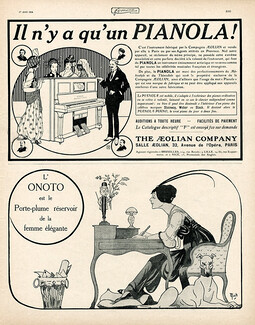 Onoto (Mich) & Pianola (Aeolian Company) 1914 Greyhound Sighthound