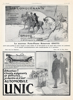 Onoto (Georges Villa) & Unic Cars (Ehrmann) 1913 horse