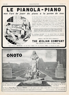 Pianola Aeolian Company (Chenet) & Onoto (J.Coquelle) 1913