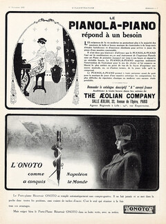 Pianola Aeolian Company (Brunelleschi) & Onoto (Pens) 1911 Napoleon