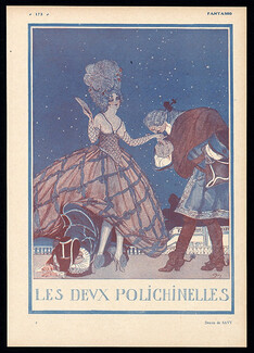 Savy 1917 ''Les Deux Polichinelles'' Punchinello, 19th Century Costumes