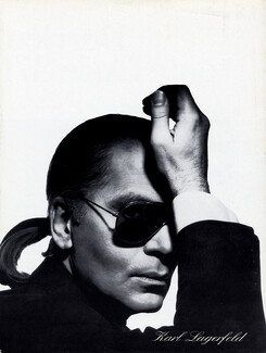 Karl Lagerfeld 1985 Portrait