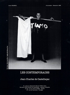 Jean-Charles de Castelbajac 1984 Anne Chabrol, photo Toscani