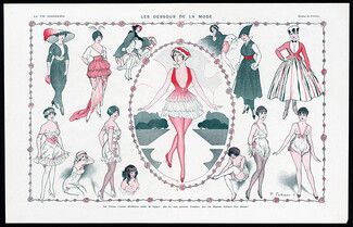 Fabiano 1915 ''Les Dessous de la Mode'' topless, lingerie
