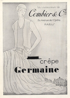 Combier & Cie (Textile) 1929 Crêpe Germaine