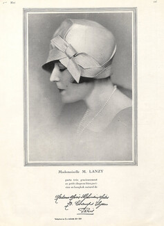 Marie Alphonsine (Millinery) 1927 Mlle M. Lanzy